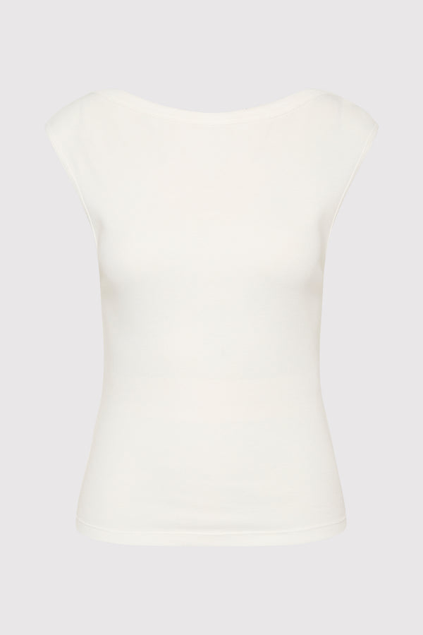 Organic Cotton Ballerina Top - White