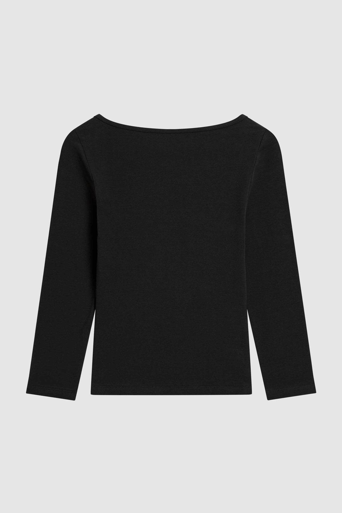 Soft Jersey Ballerina Top - Jet Black