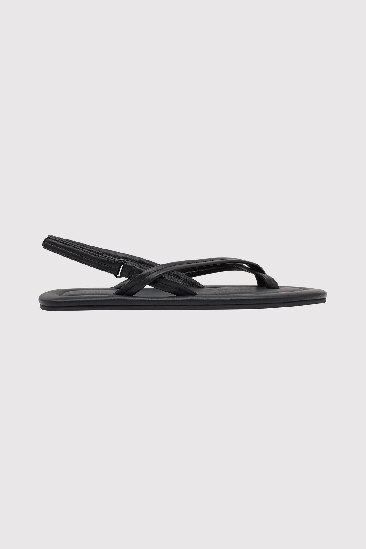 Cross Detail Sandal - Black