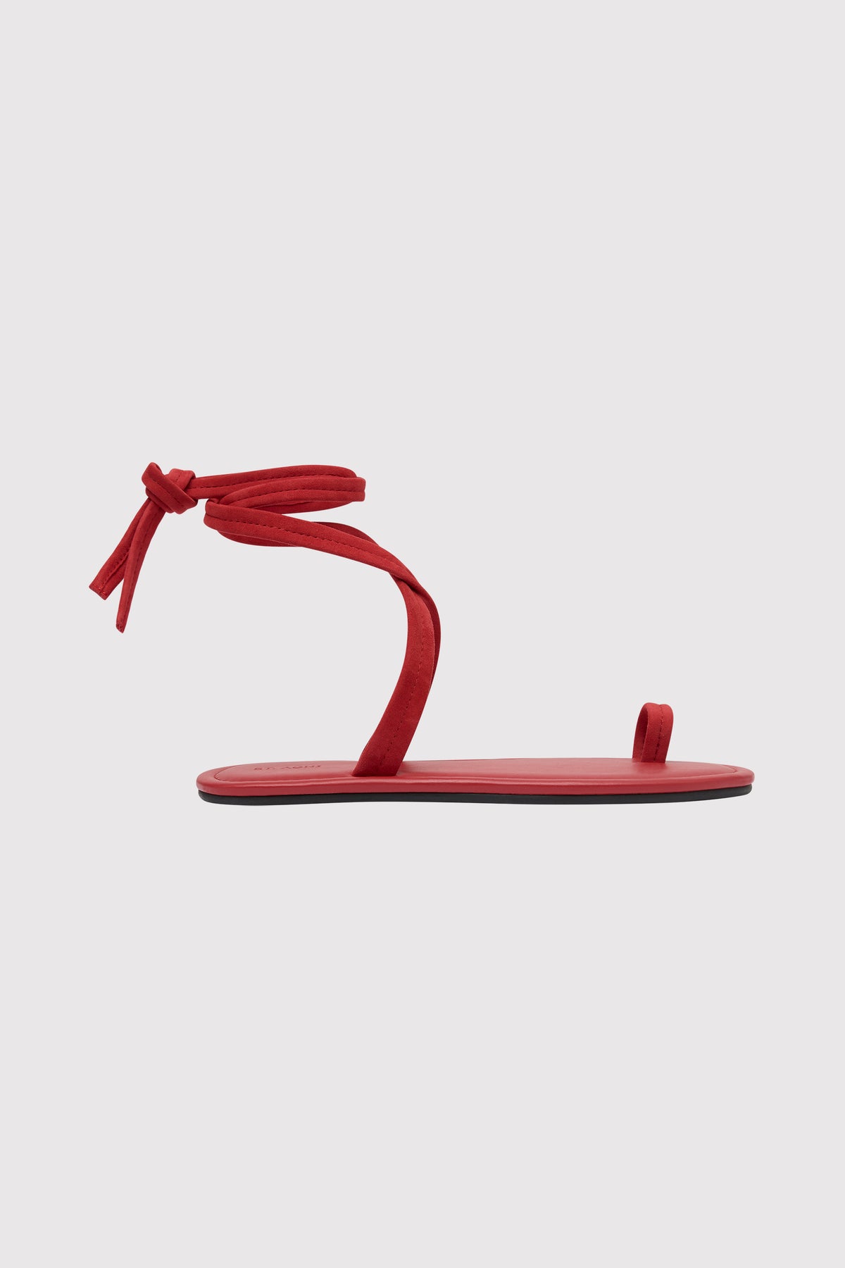 Tie Up Flat - Rosso