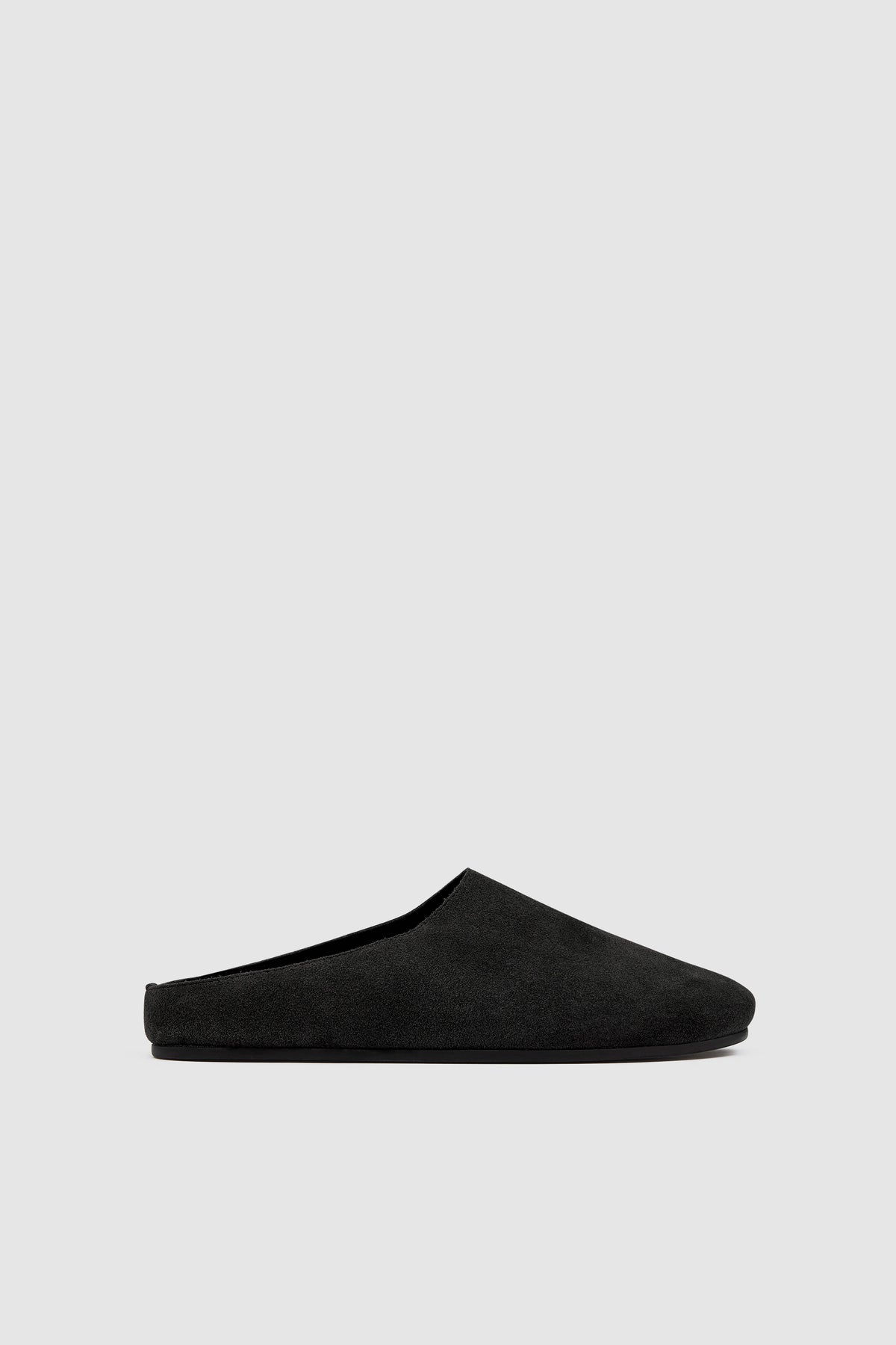 Suede Mule - Black