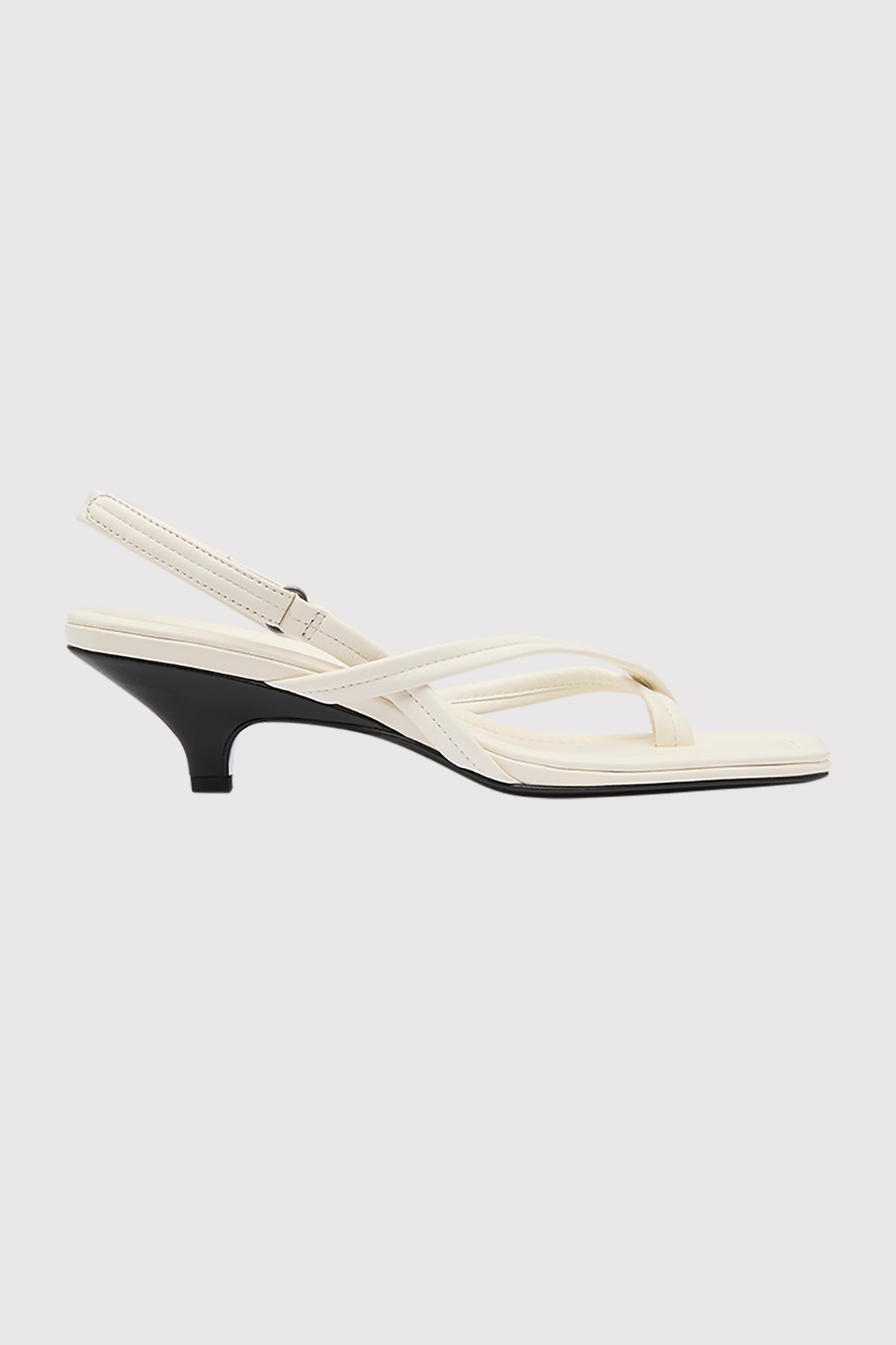 Cross Detail Heel - Off White