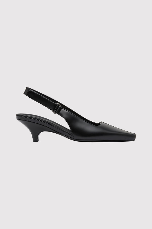 Utility Sling Back Heel - Black