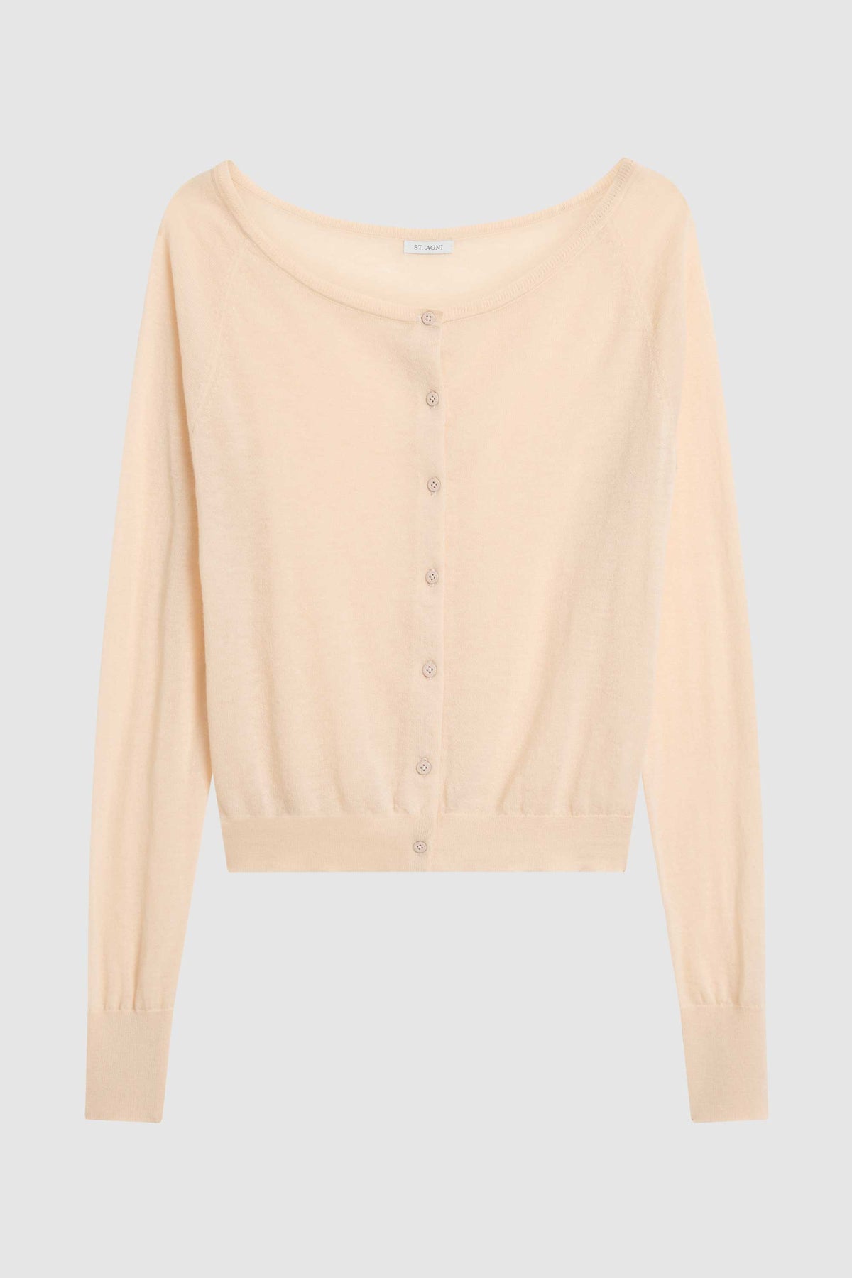 Merino Wool Ballet Cardigan - Powder