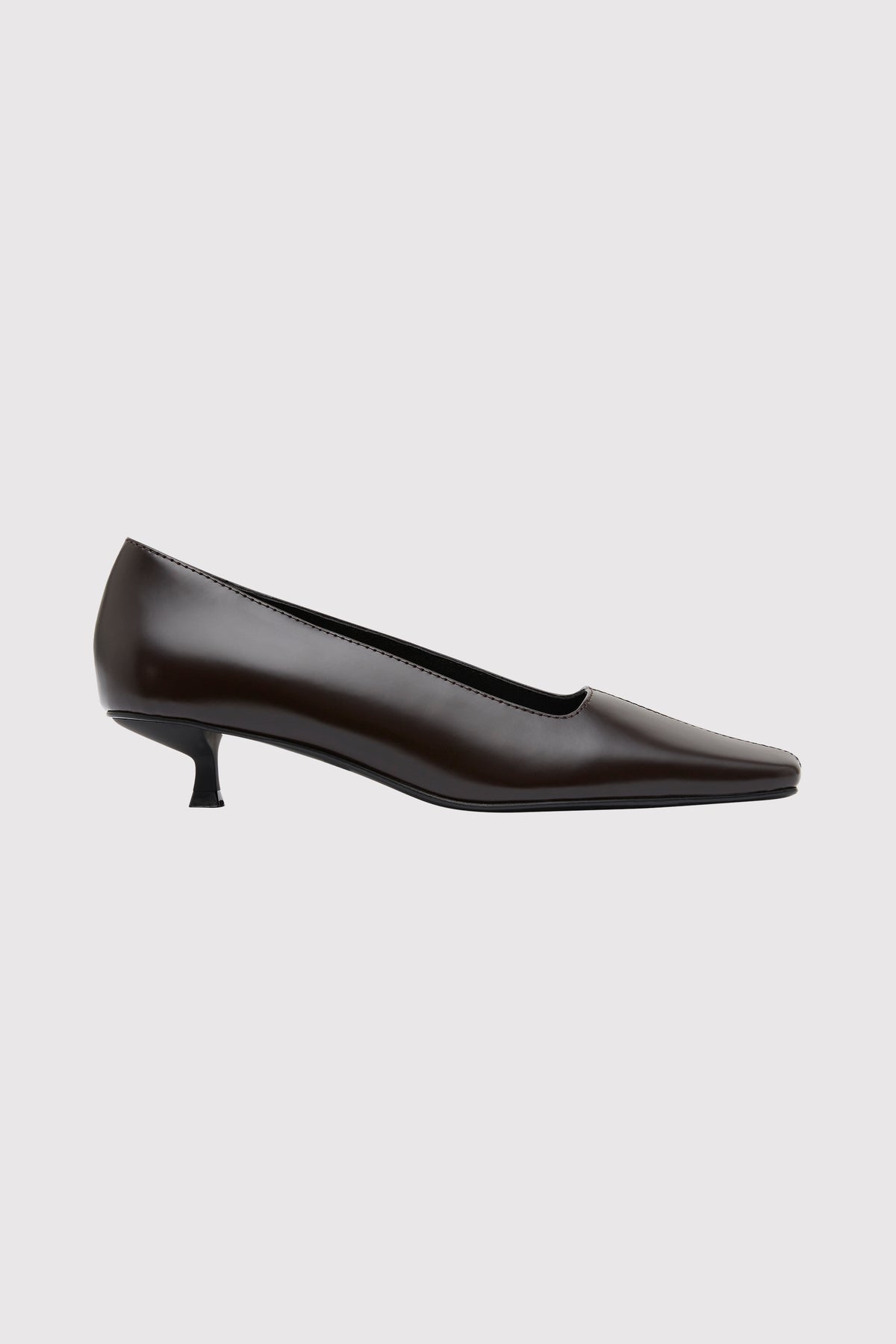 Square Toe Pump - Coffee