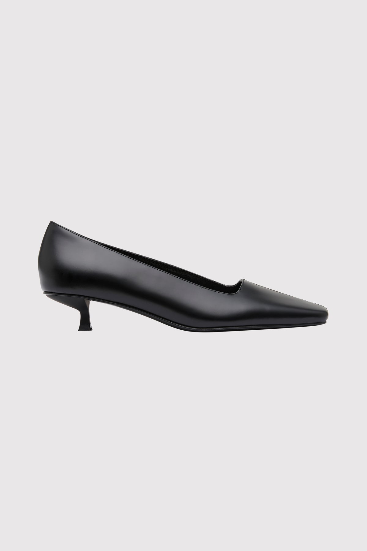 Square Toe Pump - Black