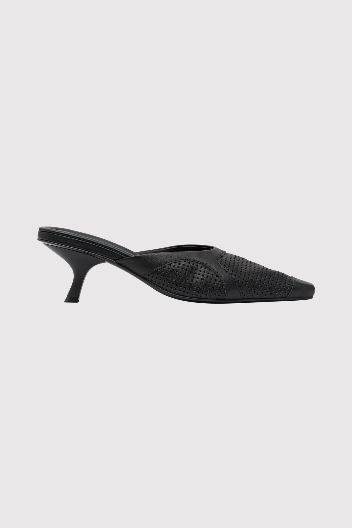 Perforated Heel - Black