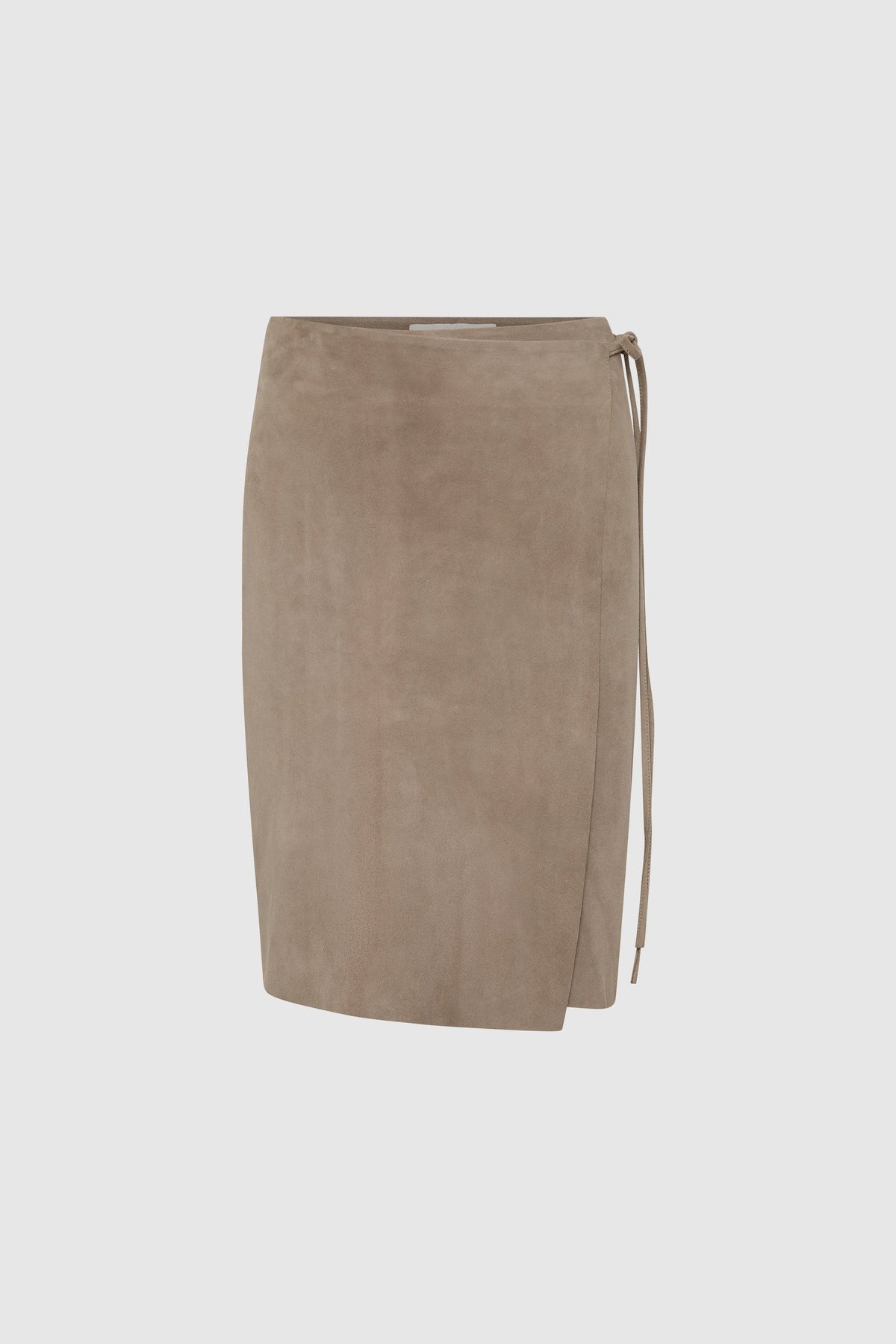 Suede Everyday Wrap Skirt - Earth
