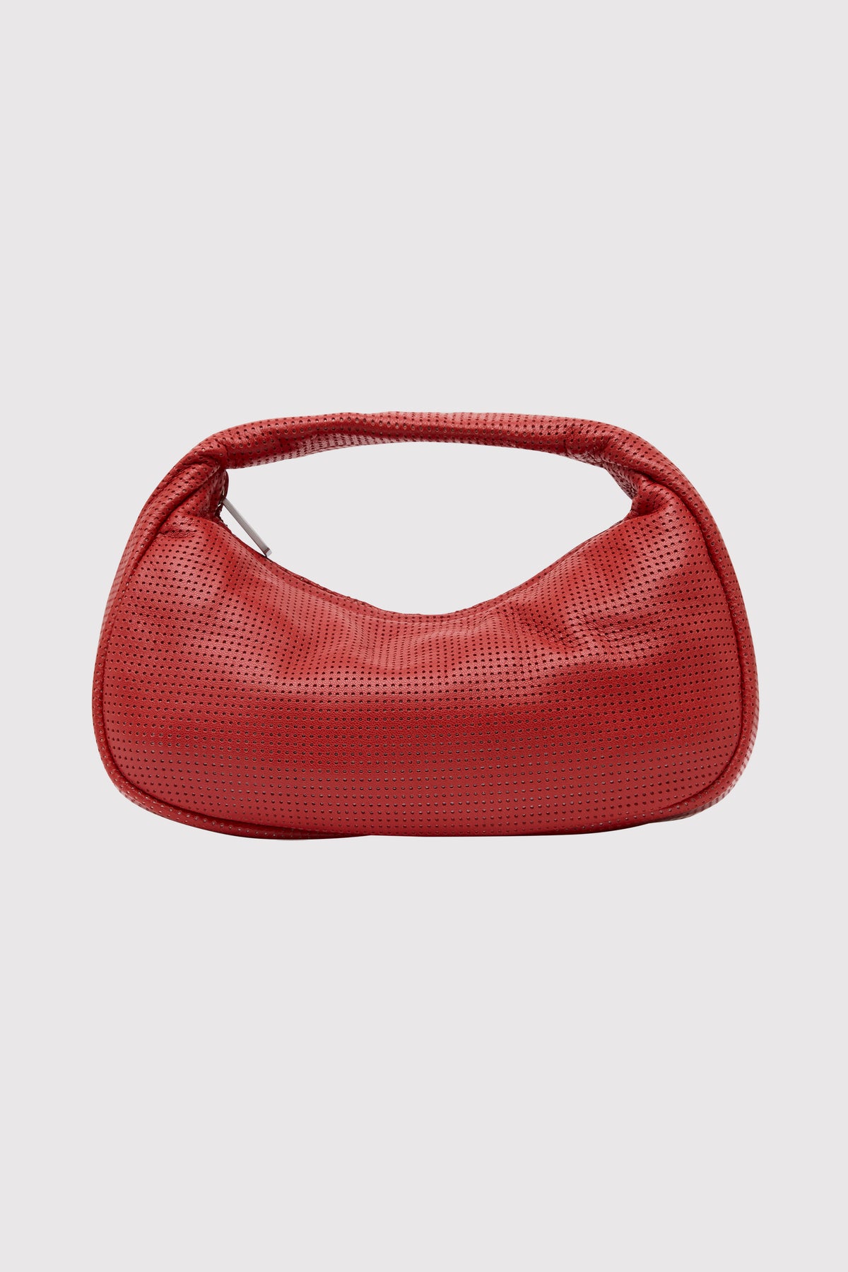 Perforated Mini Bon Bon Bag - Rosso