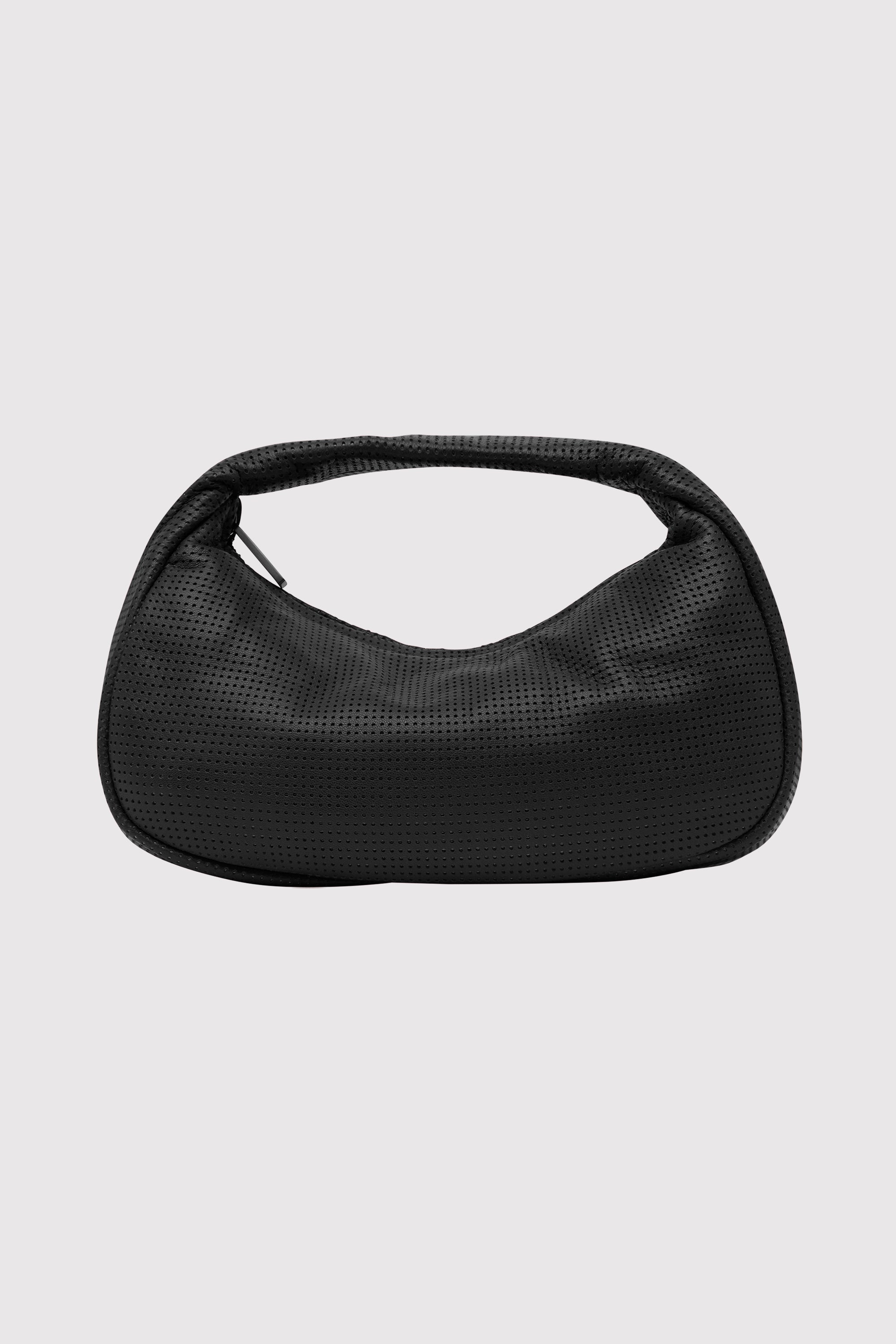 ST. AGNI Mini Bon Bon Bag Black 黒 コンパクト バッグ コロン St. Agni | Perforated Mini Bon Bon Bag - Black