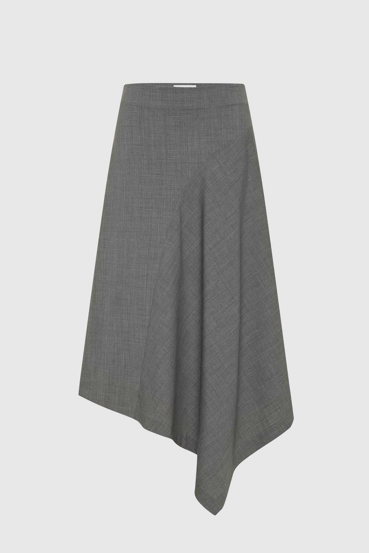 Wool Asymm Skirt - Pumice
