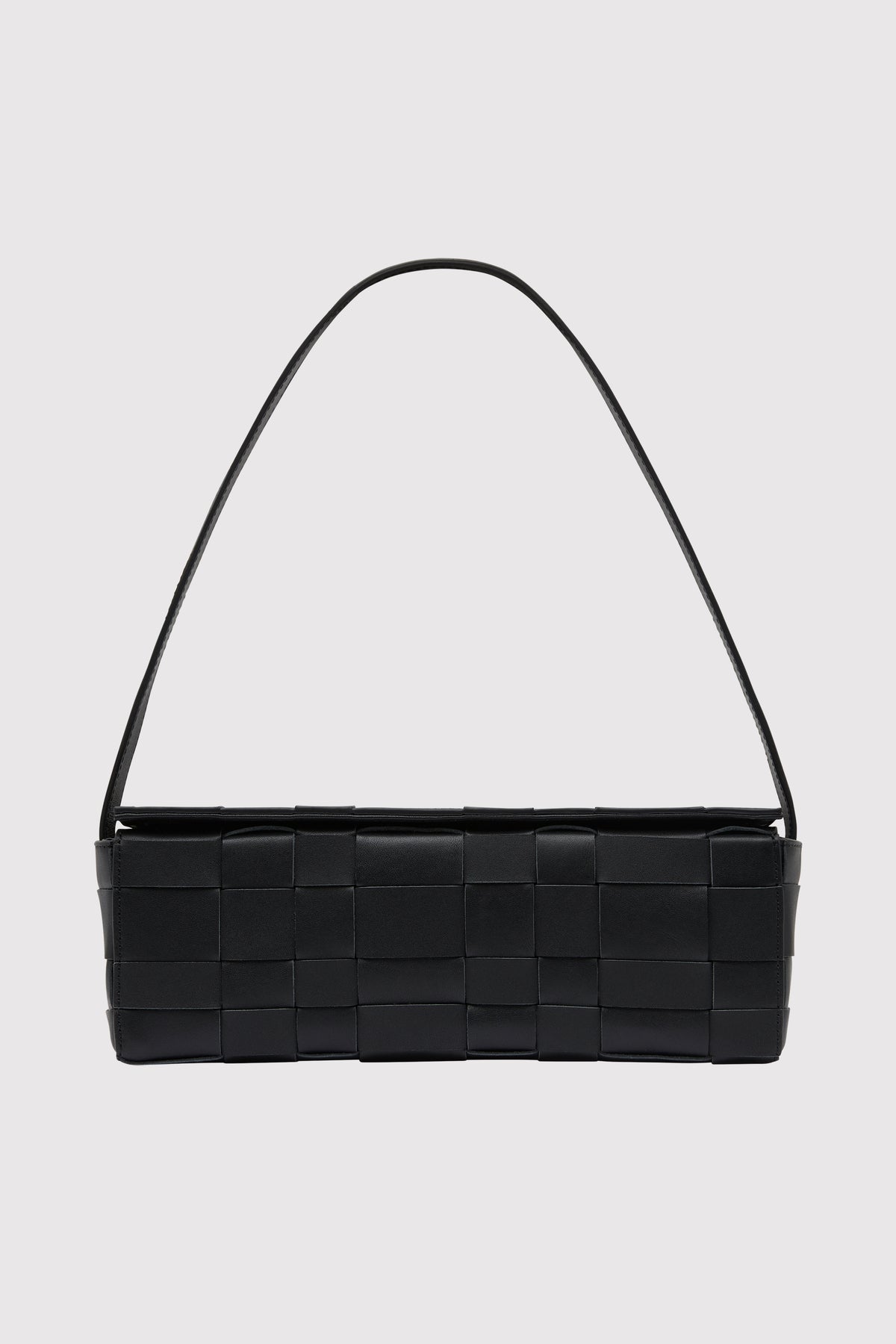 Woven East West Bag - Black