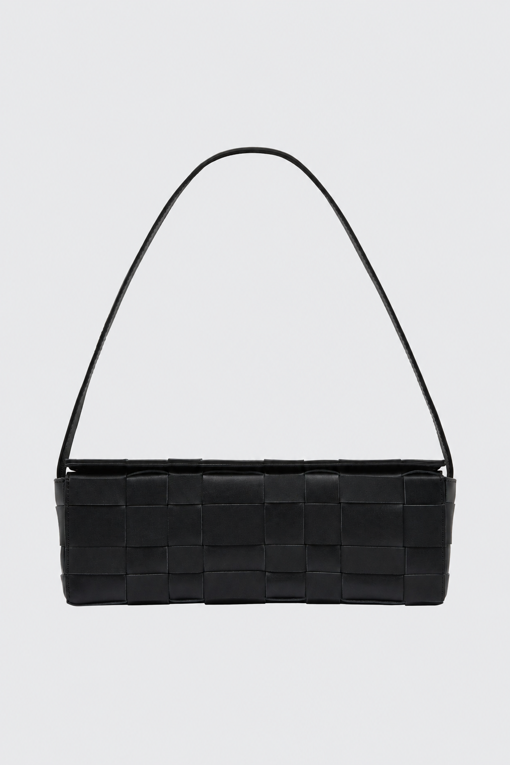 Woven East West Bag - Black