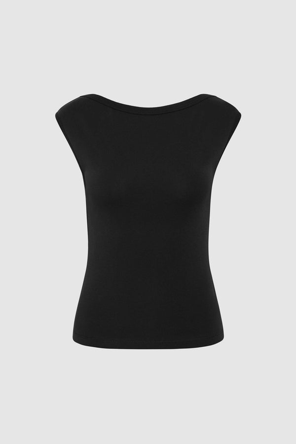 Organic Cotton Ballerina Top - Jet Black