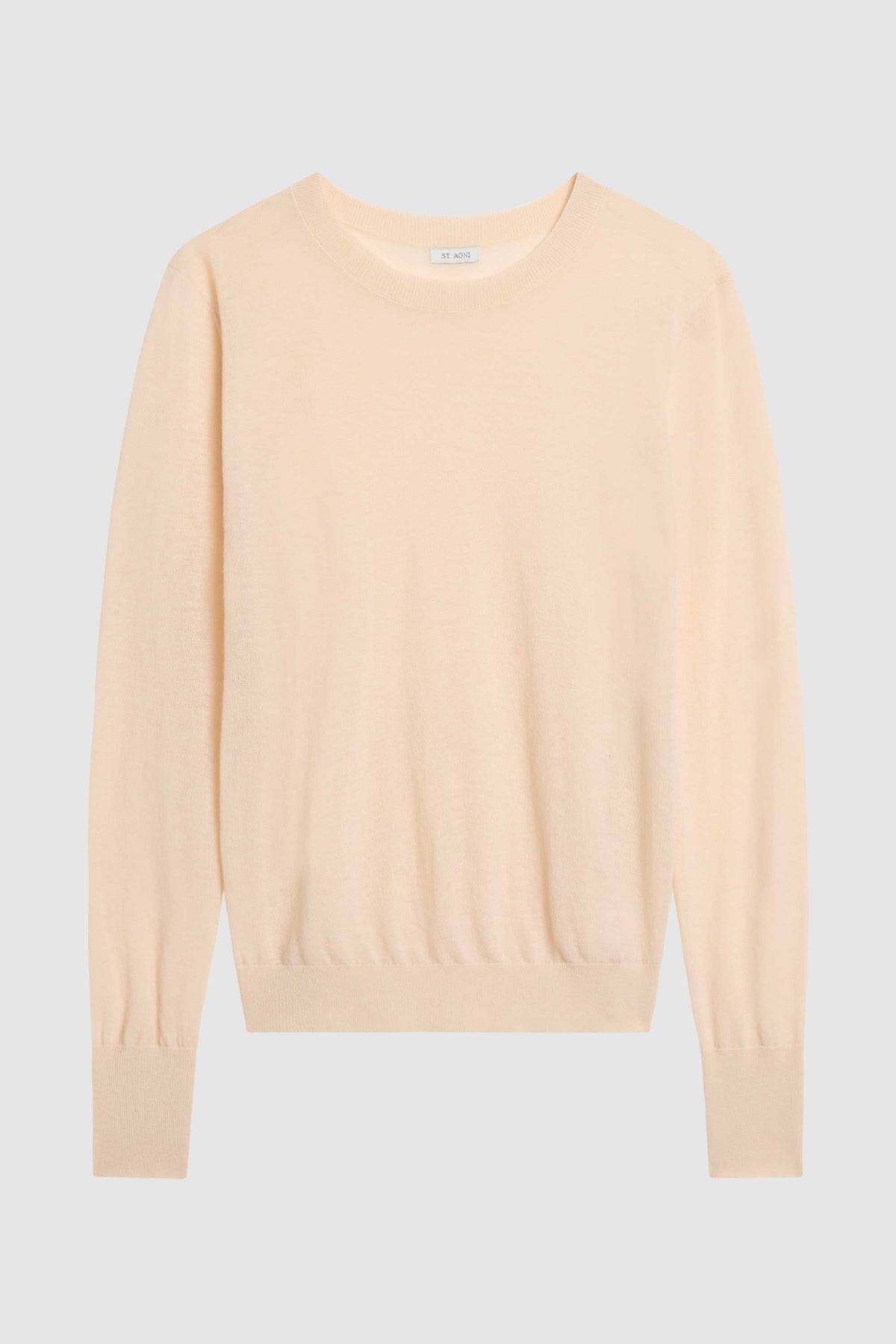 Merino Wool Slit Sleeve Sweater - Powder