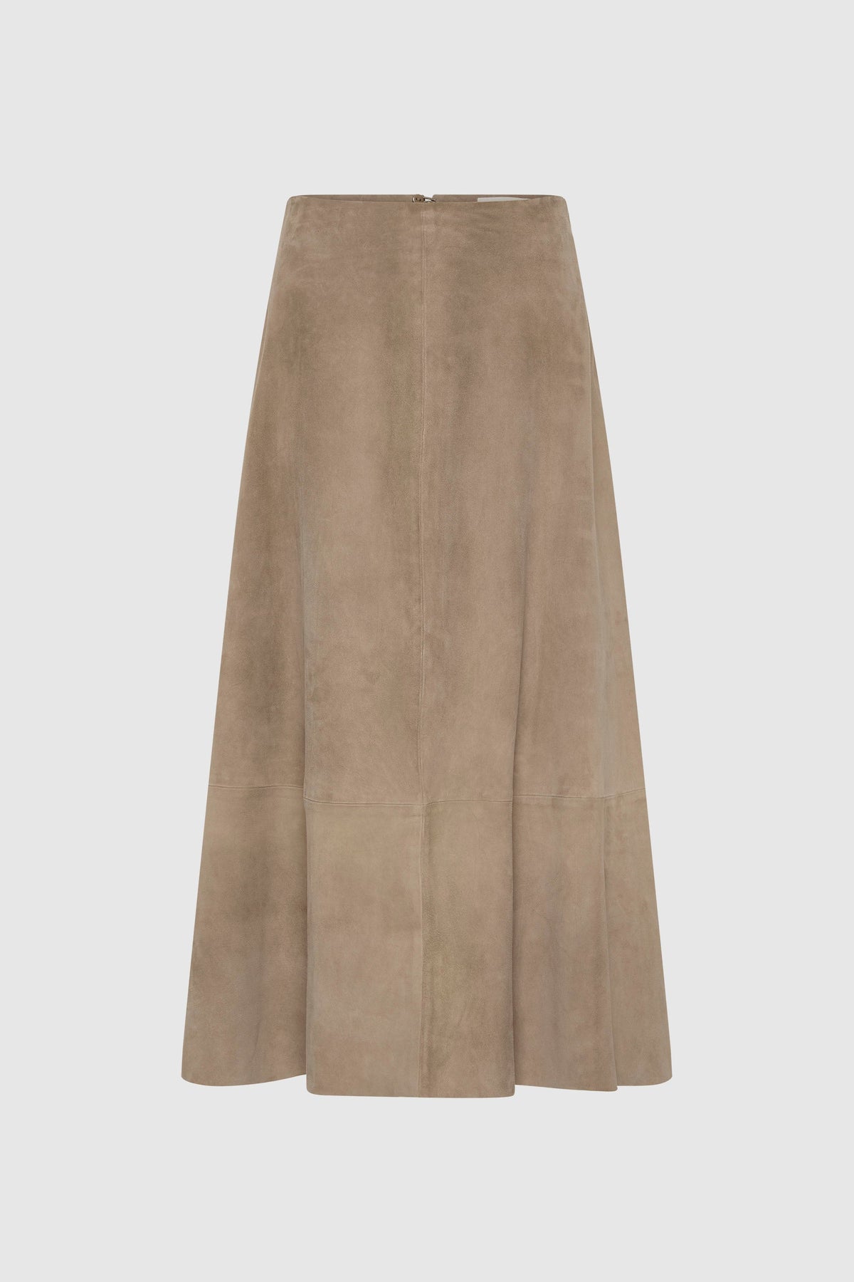 Suede Circle Skirt - Earth