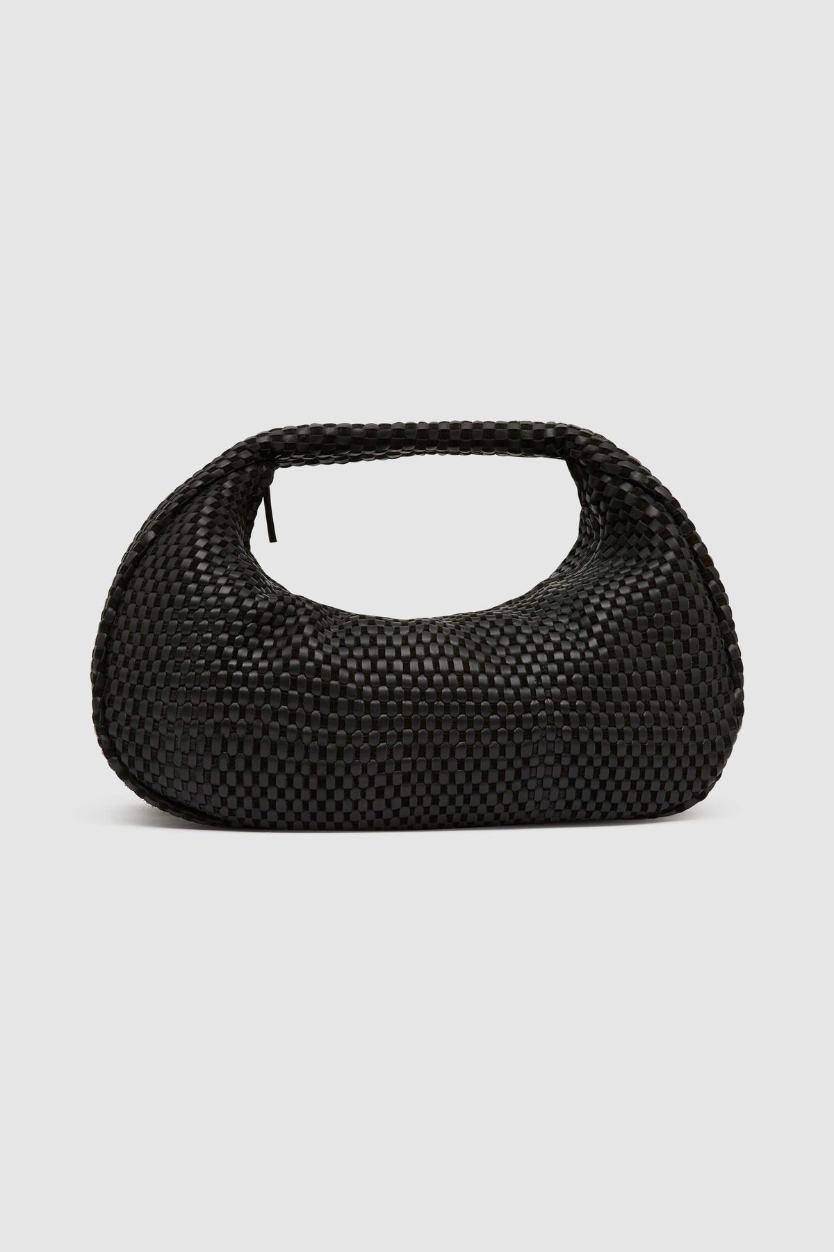 Lattice Weave Bon Bon Bag - Black