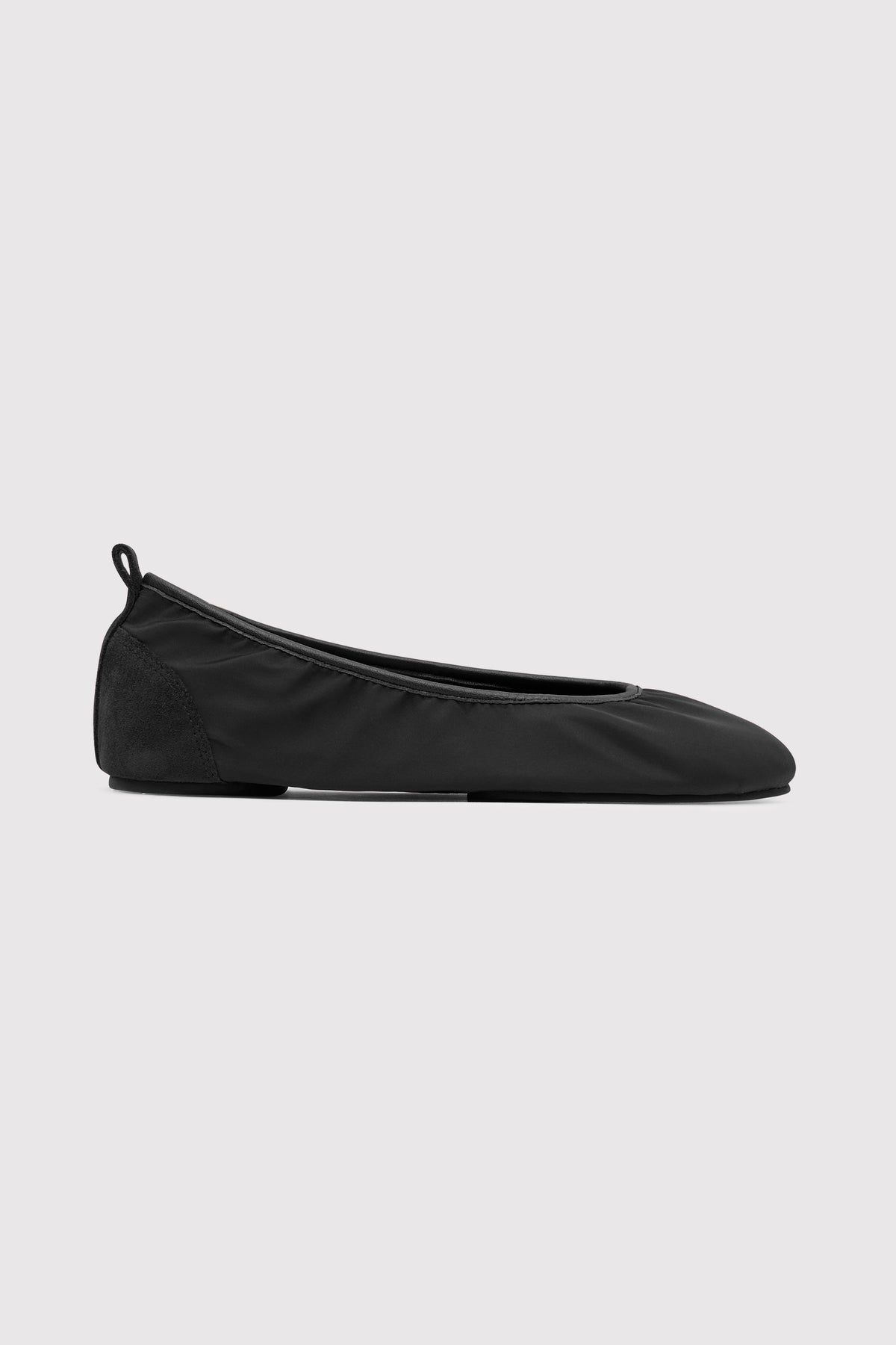 Satin Ballet Flat - Black