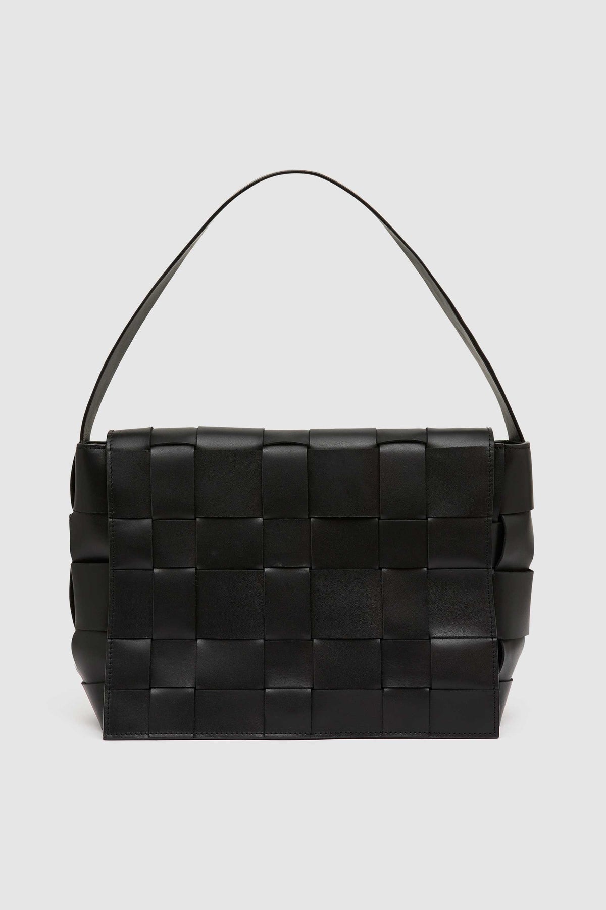 PRE-ORDER: Woven Envelope Mini Tote - Black