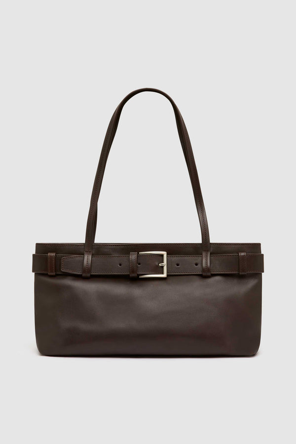 PRE-ORDER: Belt Detail Baguette - Coffee