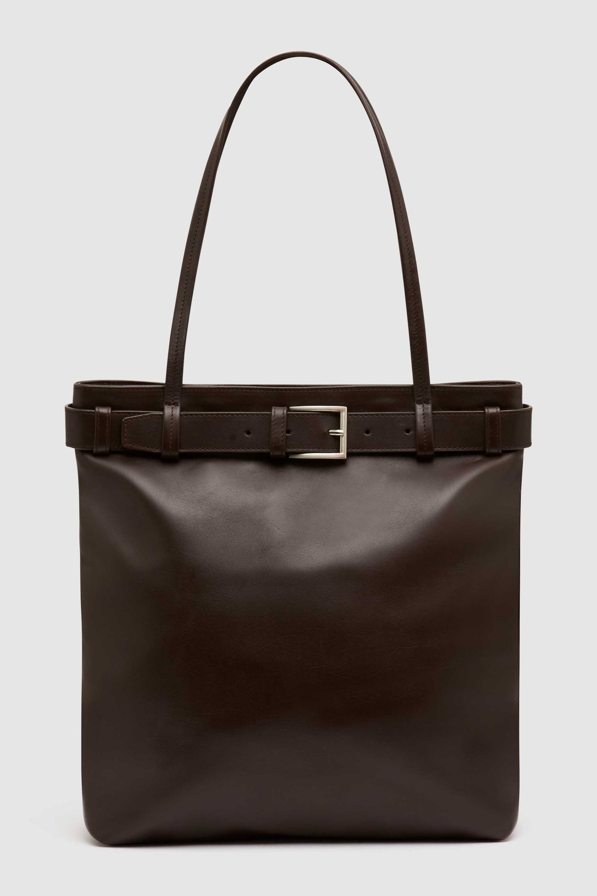 Belt Detail Tote - Coffee