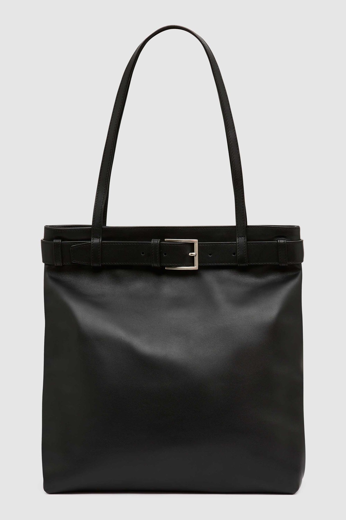 Belt Detail Tote - Black