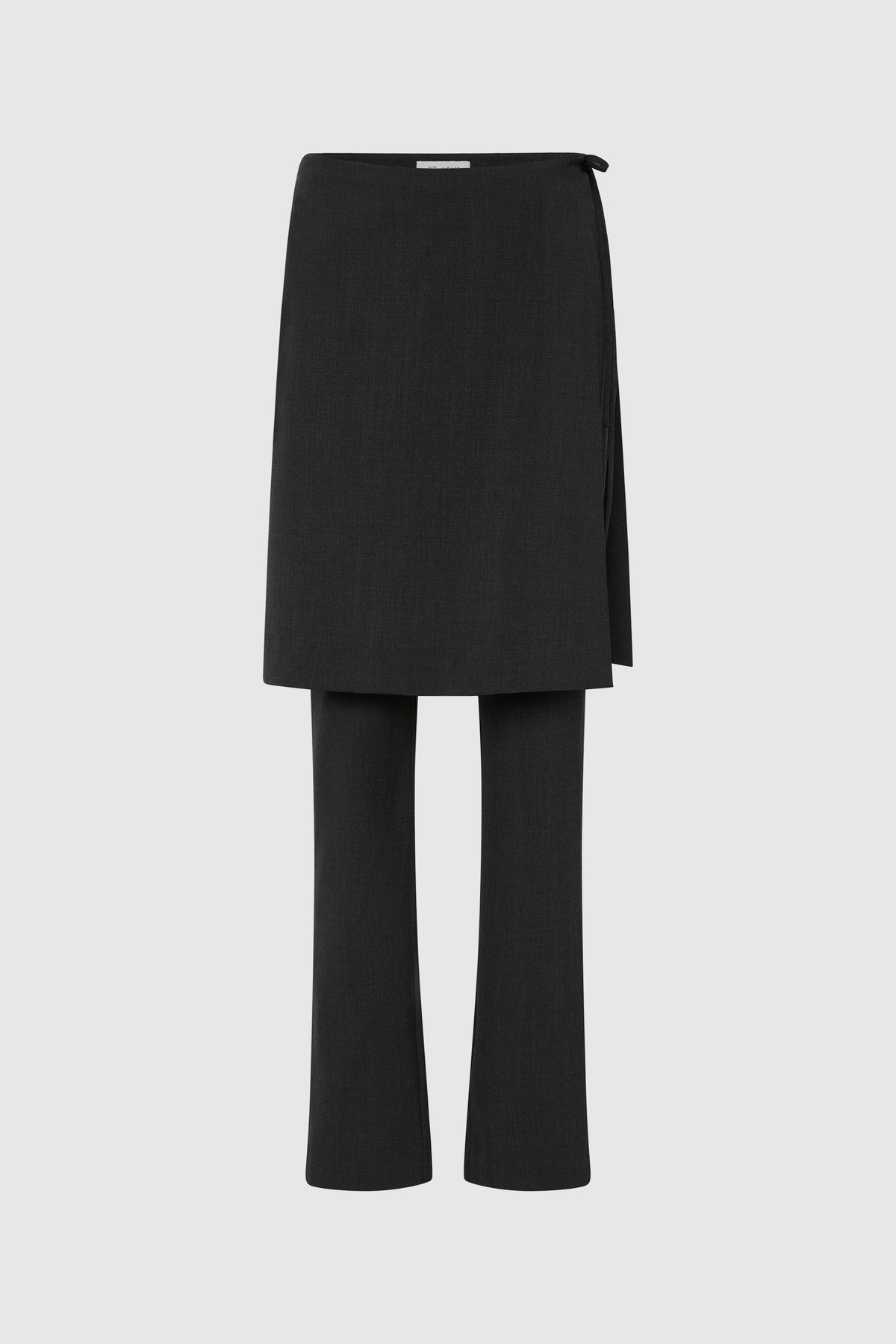 Wool Sarong Pants - Dark Graphite