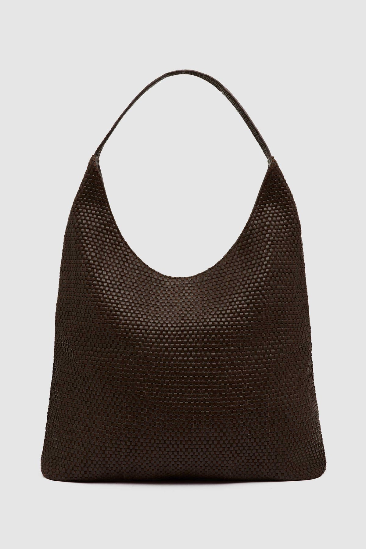 PRE-ORDER: Lattice Weave Large Tote - Coffee
