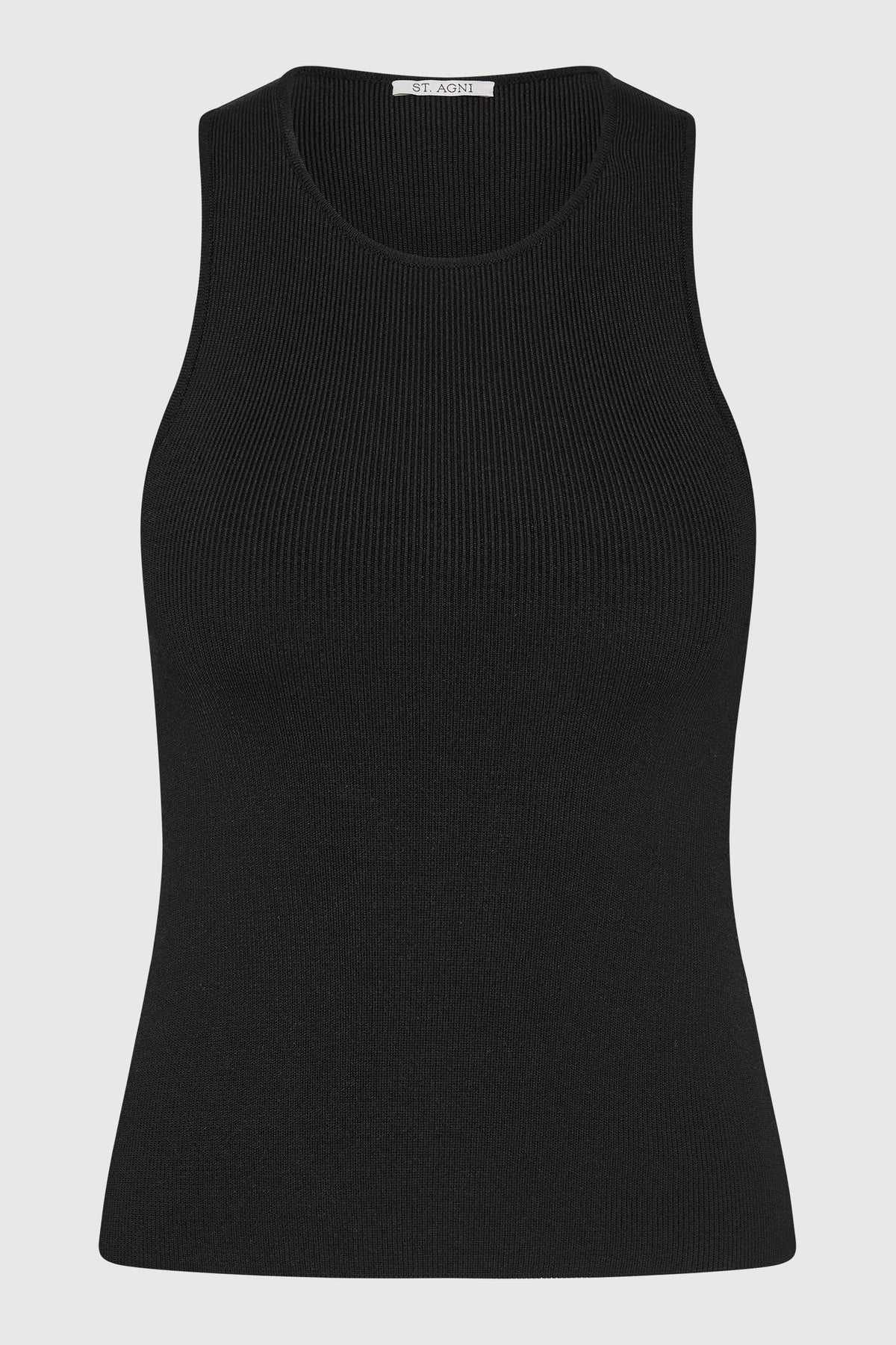 Sculpted Knit Top - Black