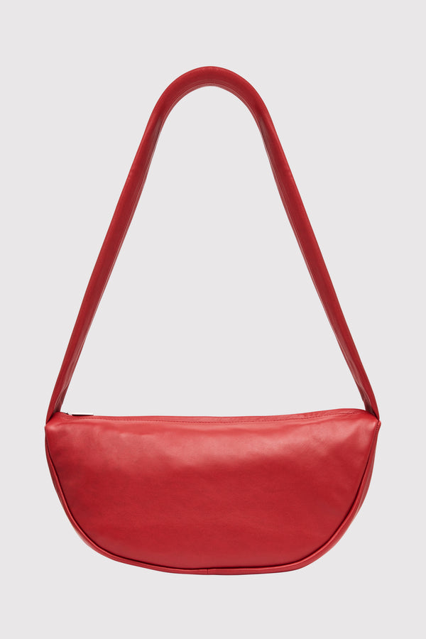 Soft Crescent Bag - Rosso
