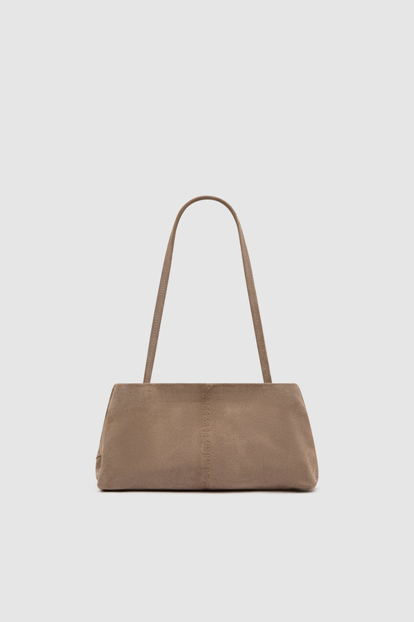 Suede Origami Tote - Almond