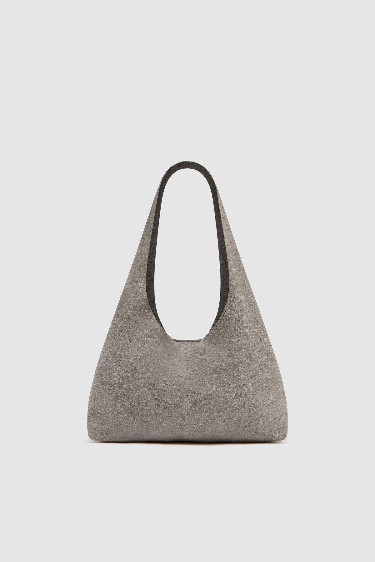 Suede Soft Bag - Pebble