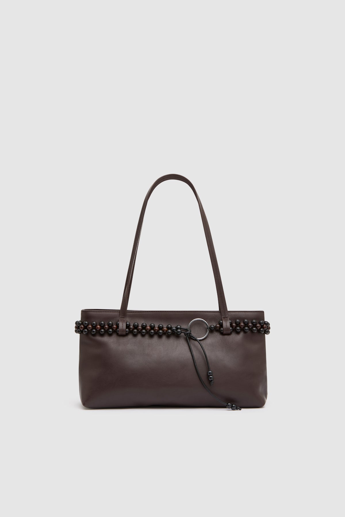 Bead Belt Detail Bag - Coffee