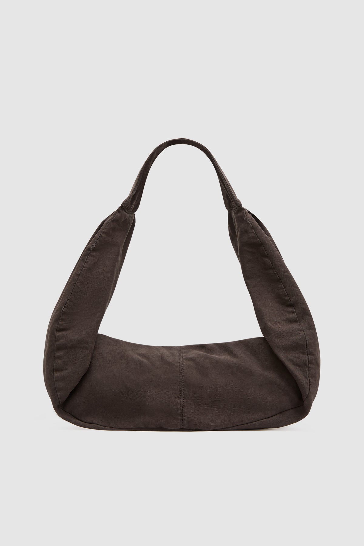 Canvas Large Crossbody Bag - Ash