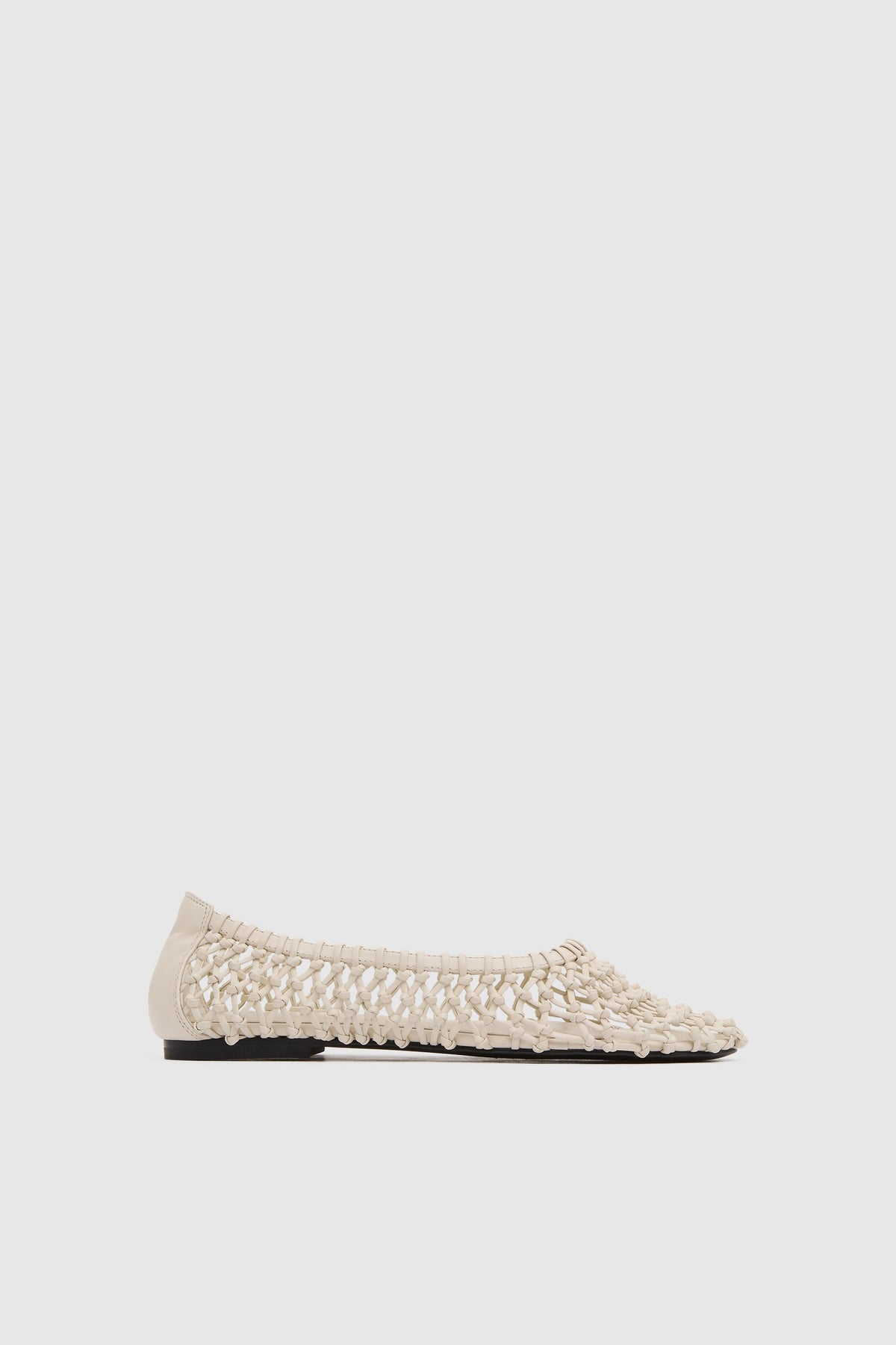 Woven Ballerina Flat - Off White