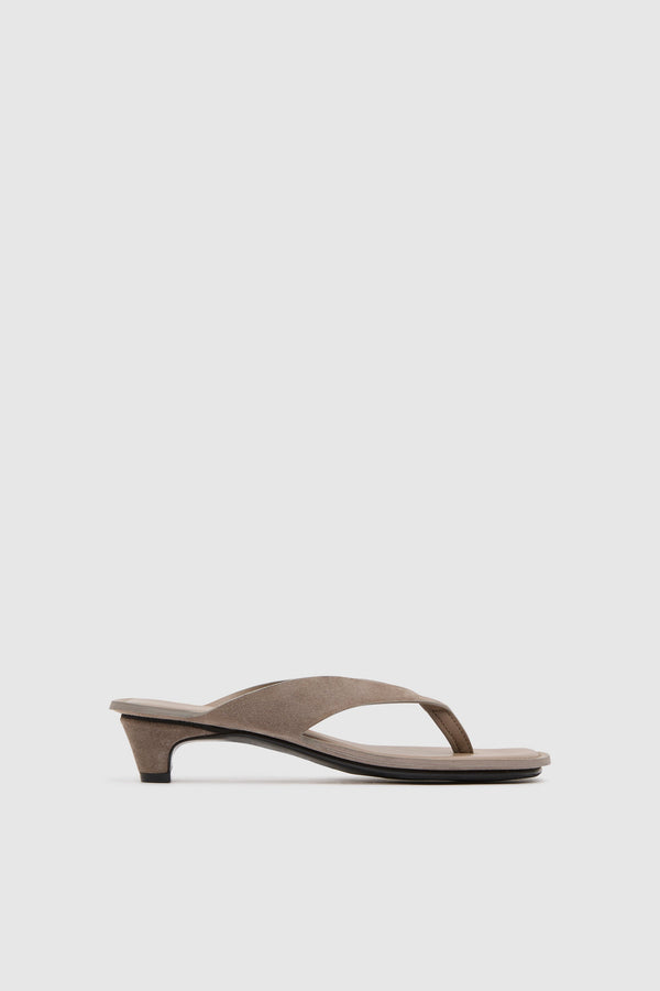 Suede Opanka Heel - Almond