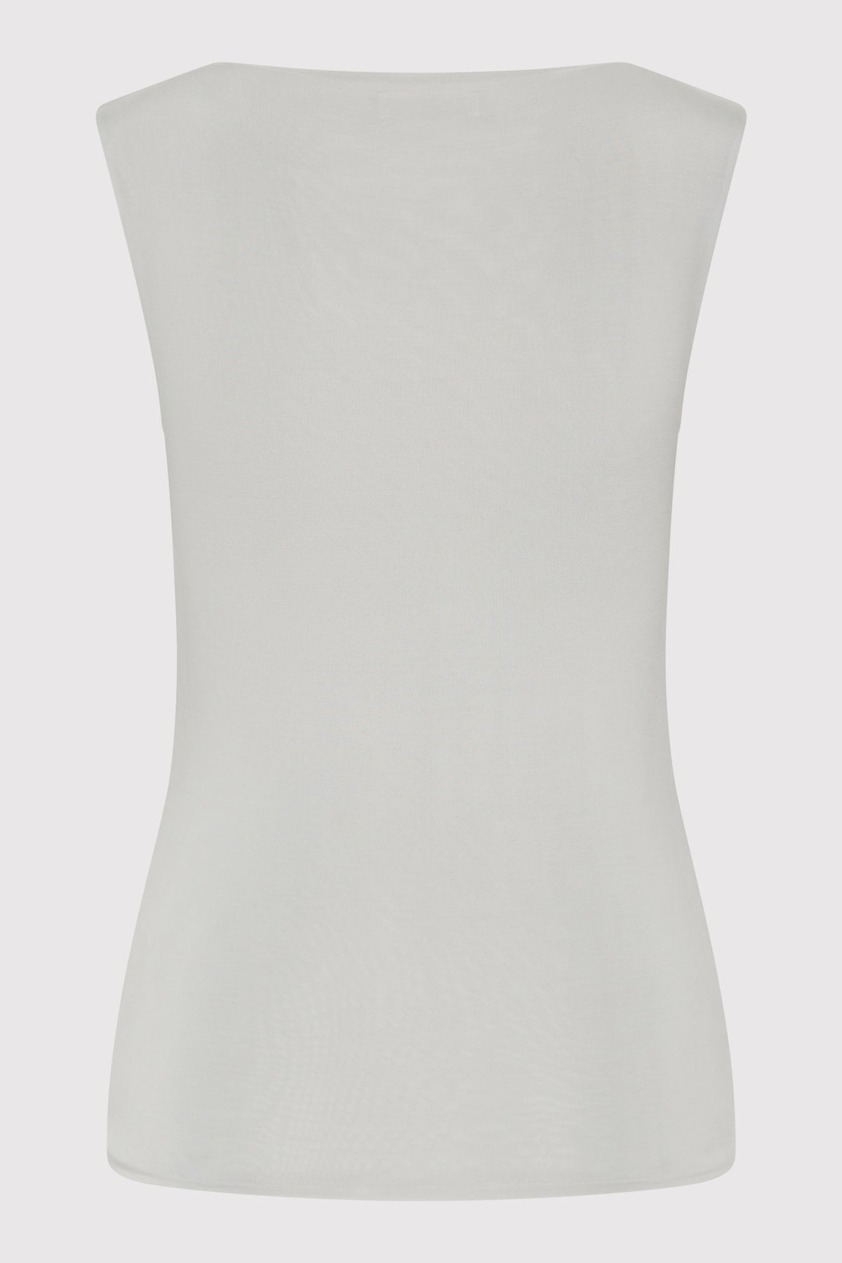 Cupro Jersey Top - Silver