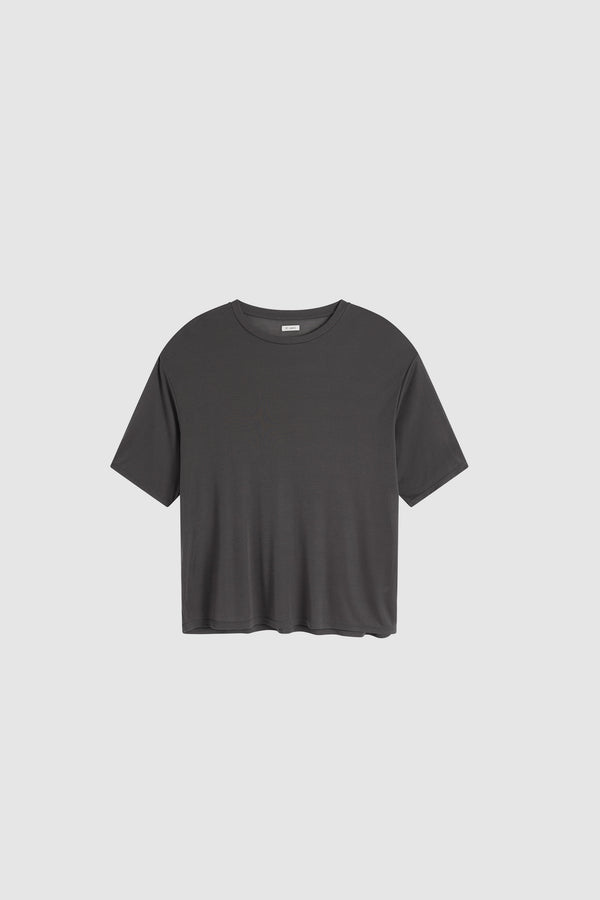 Fine Jersey Relaxed Tee - Soot