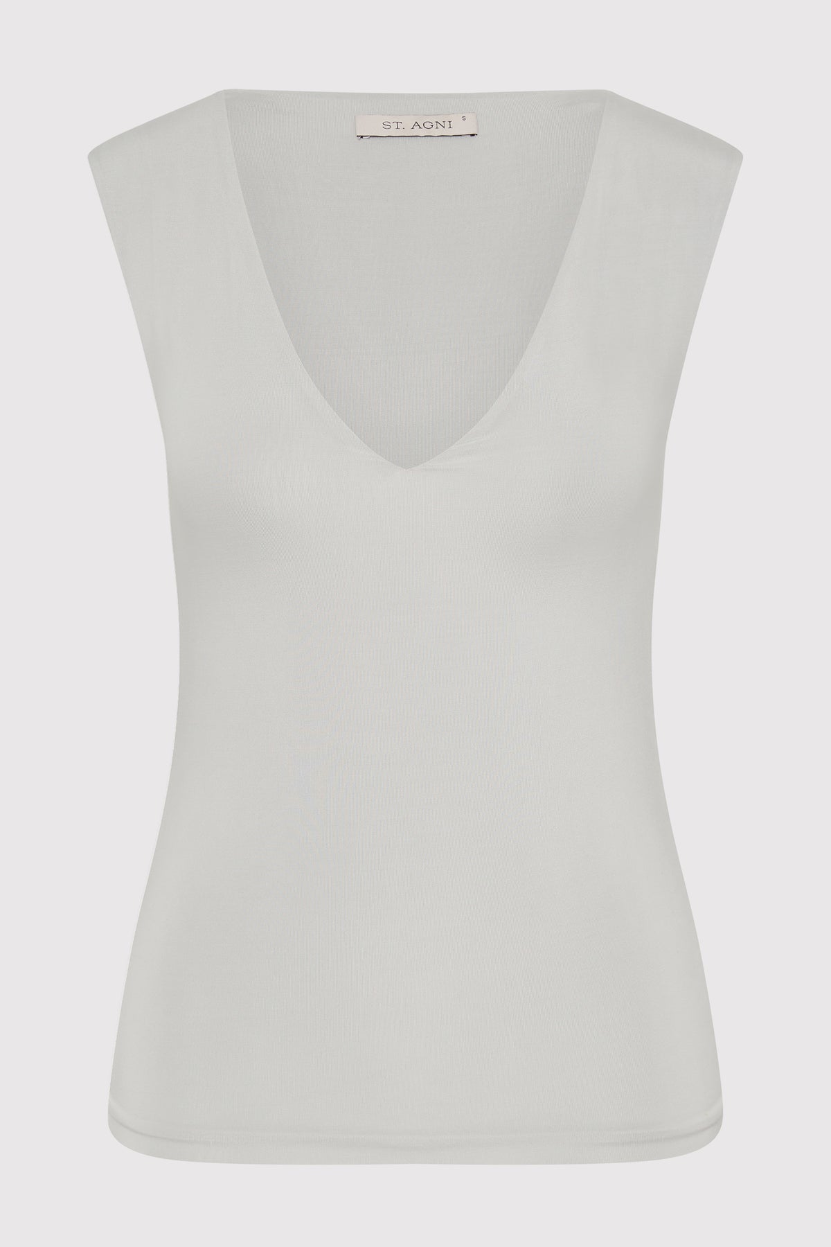 90s Cupro Top - Silver
