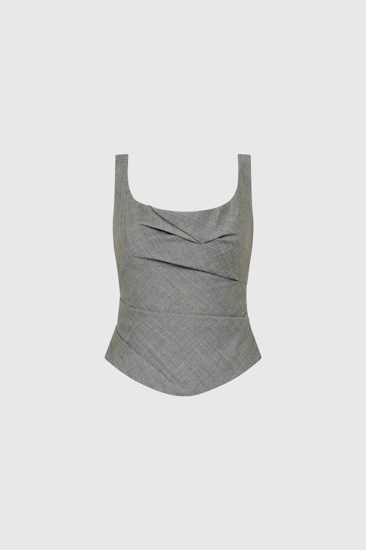 Wool Draped Bodice - Cobblestone - Ghost