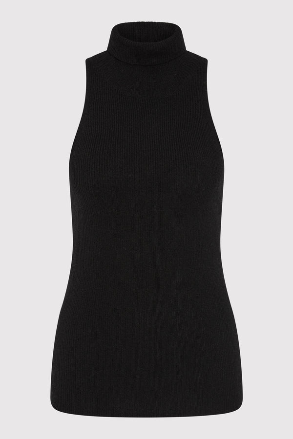 Cashmere Blend Top - Black