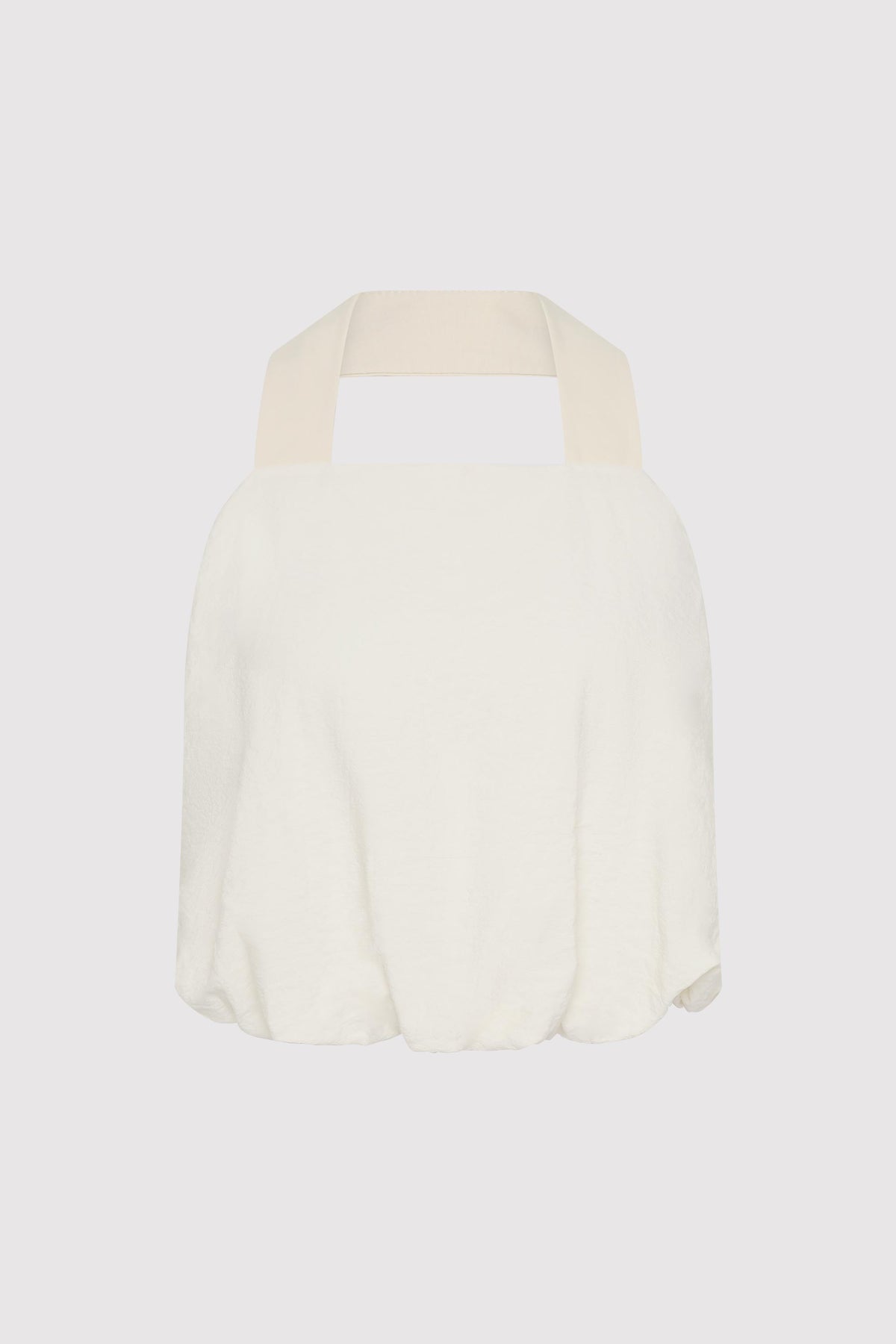 Cloud Twist Halter Top - Off White