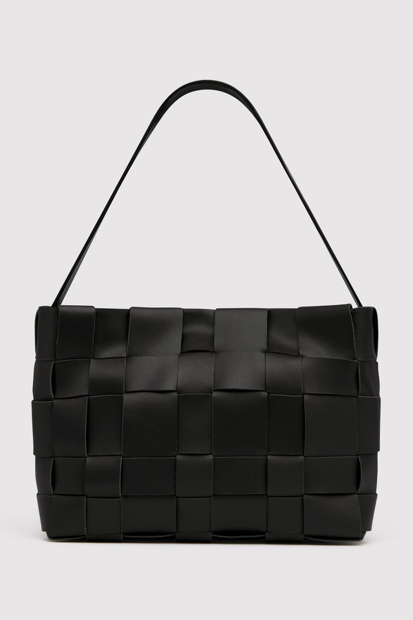 Woven Mini Tote - Black