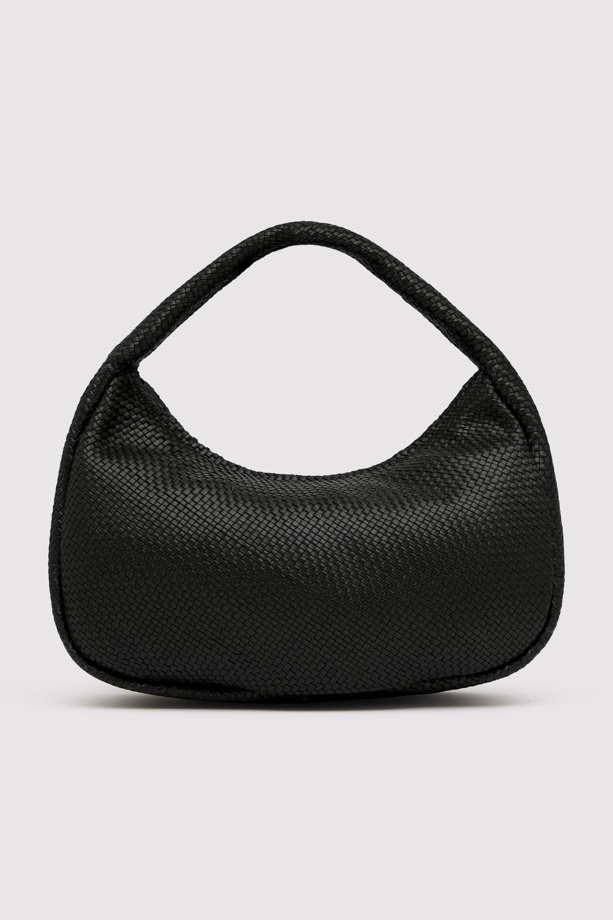 Woven Large Bon Bon Bag - Black
