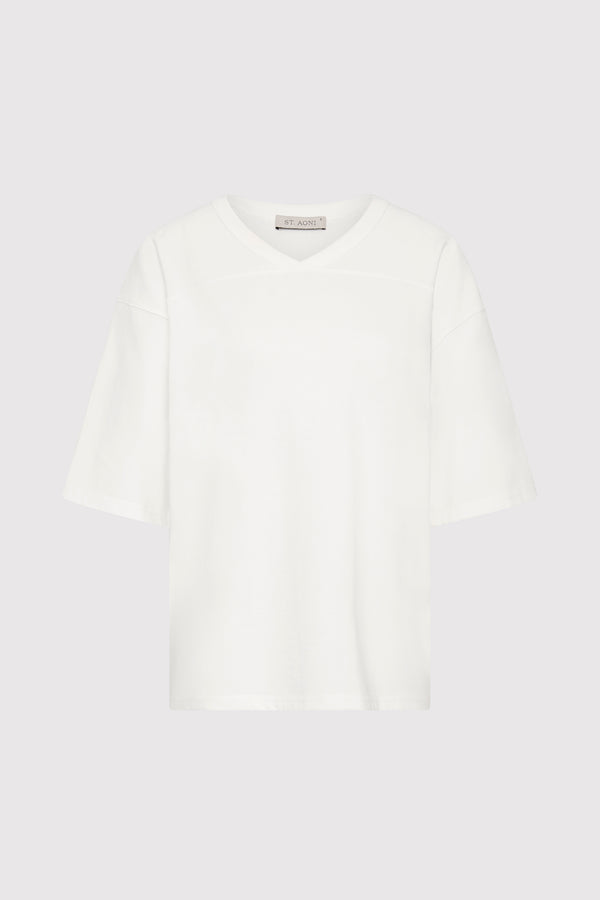 Organic Cotton Match Tee - Off White
