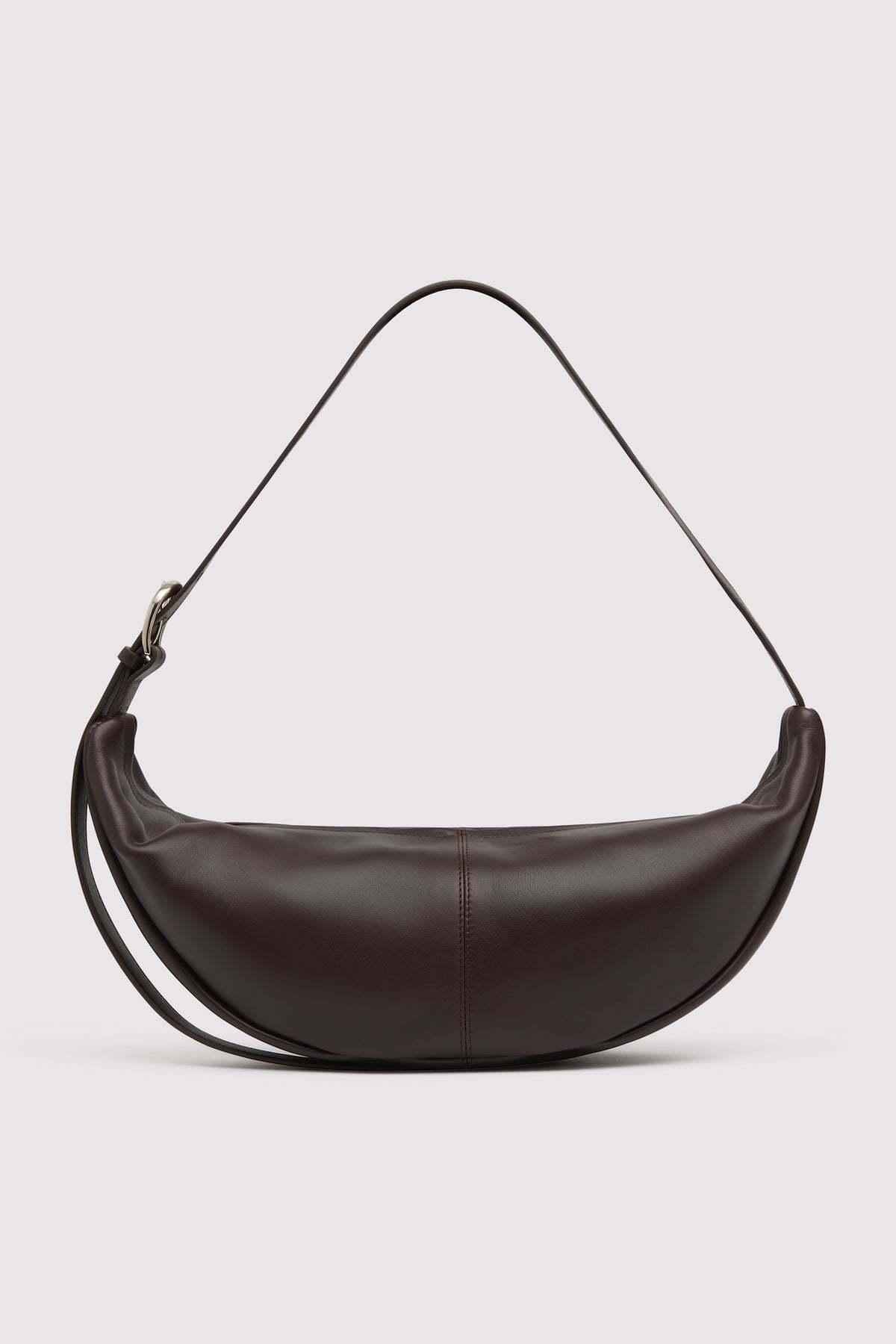 Adjustable Slim Crescent Bag - Coffee