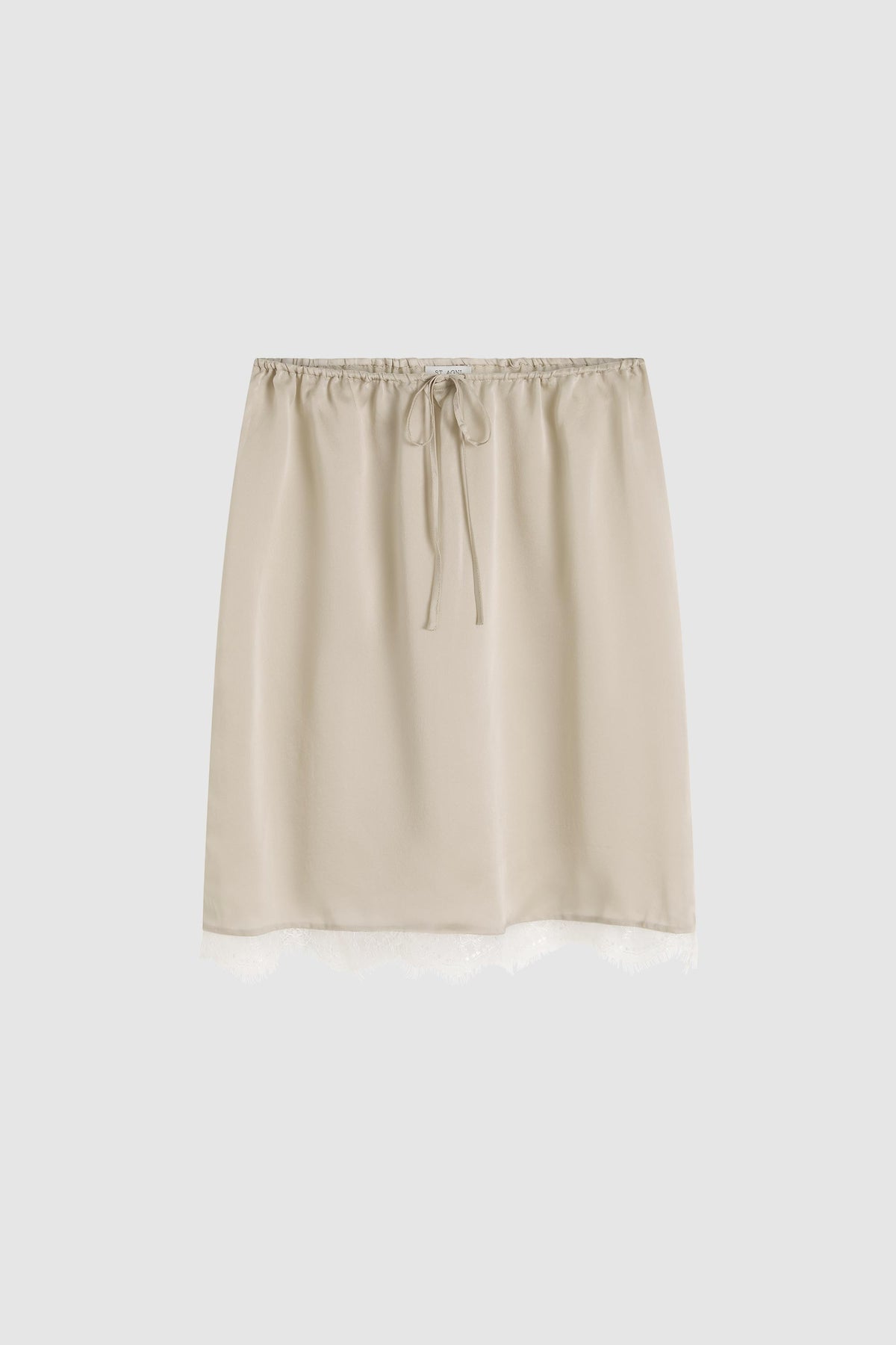 Fine Lace Skirt - Stone