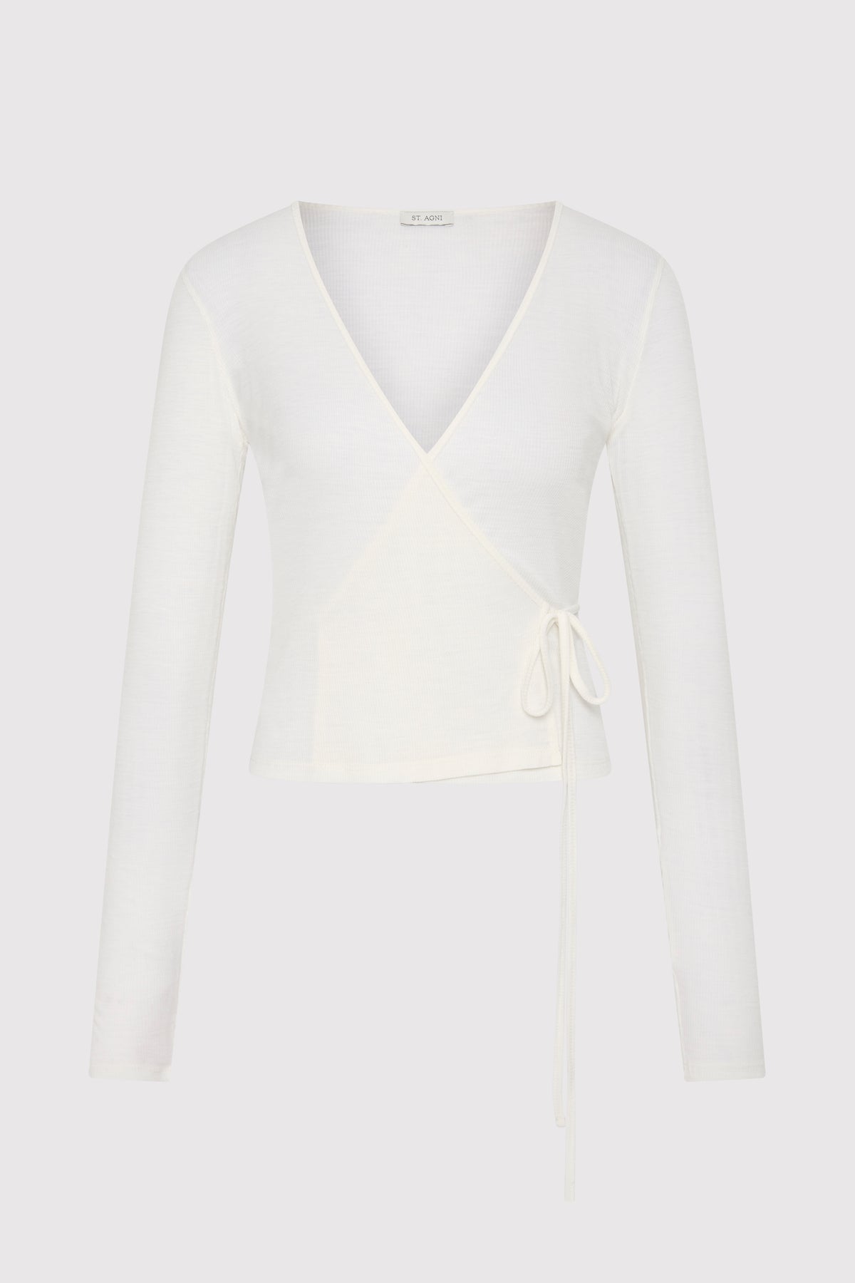 Baby Wool Wrap Top - Off White