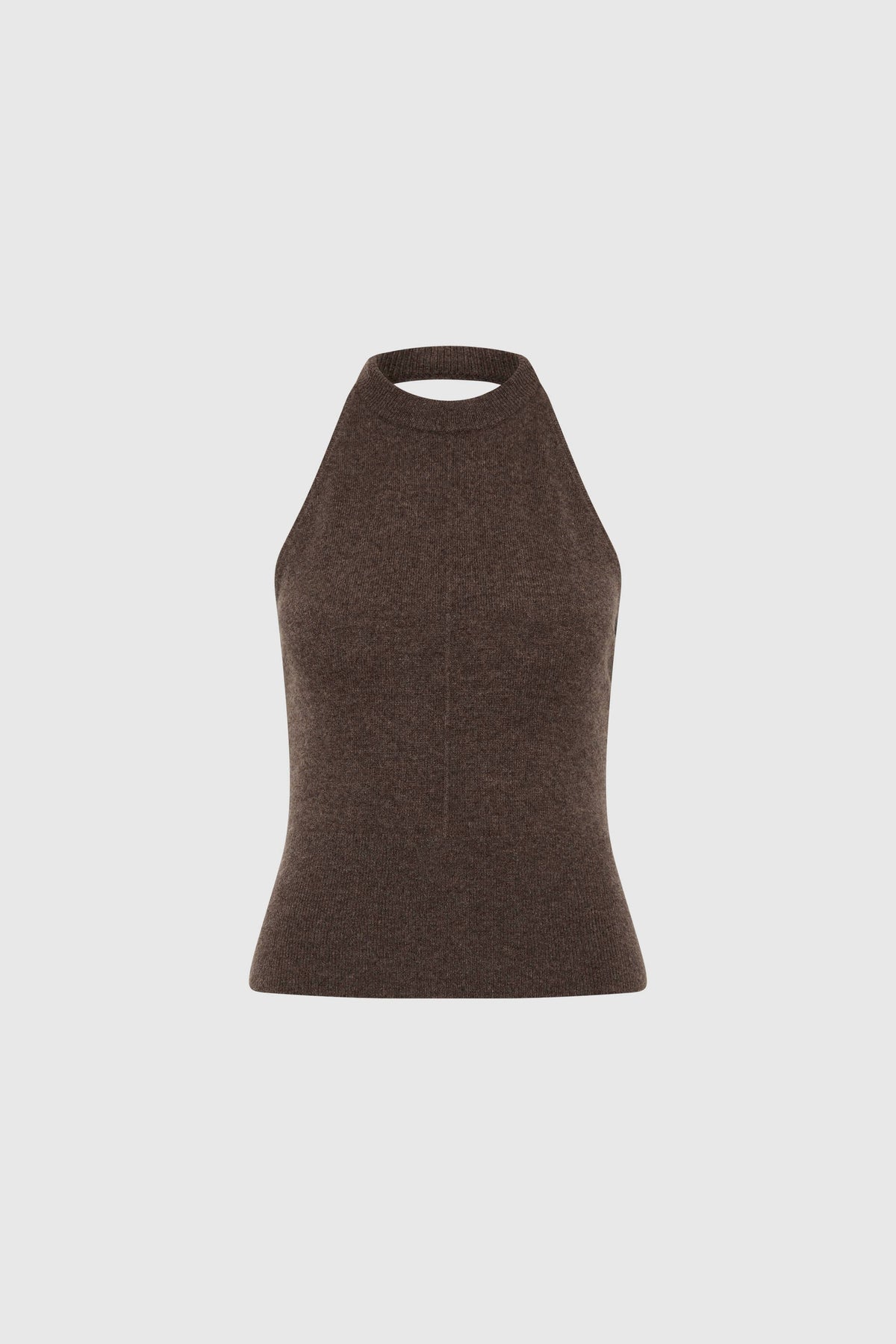 Cashmere Halter Top - Elmwood - Ghost