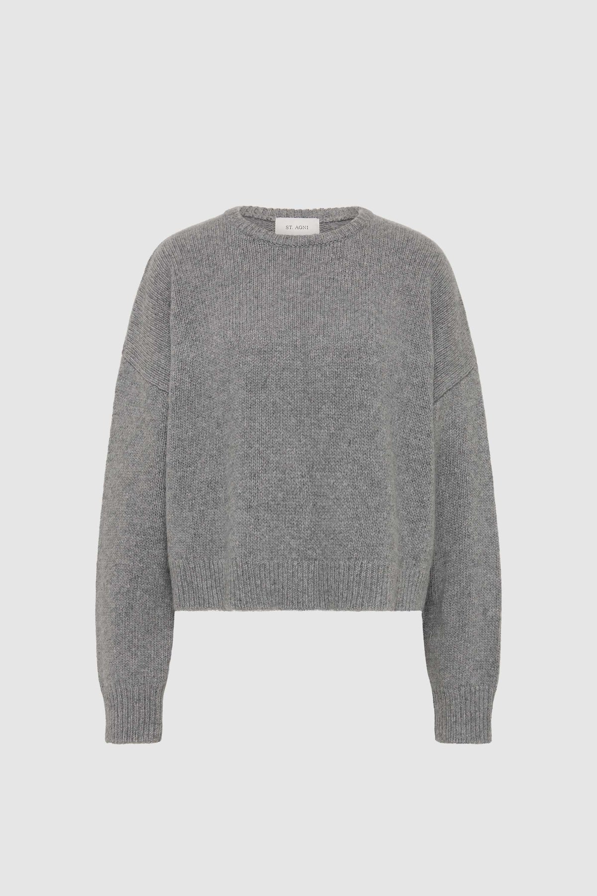 Cropped Sweater - Concrete